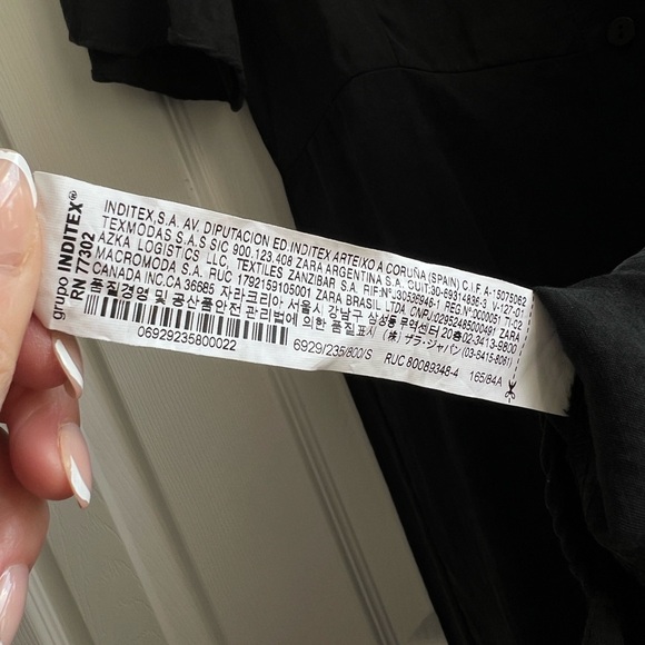 Faux Silk Mini Dress - Picture 5 of 5